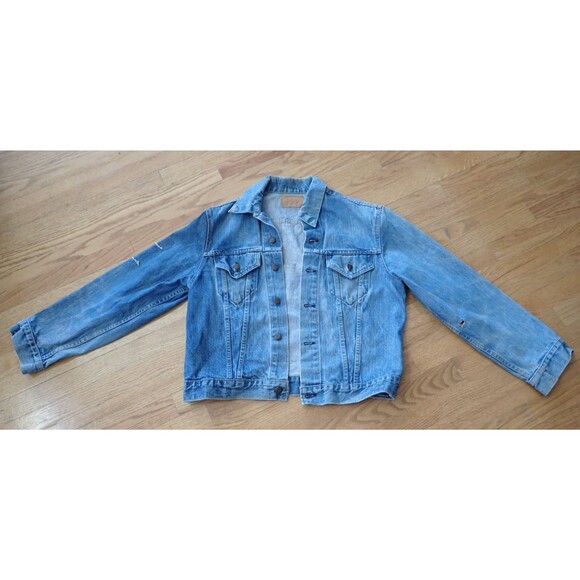 VTG Levi Strauss Jean Jacket sz 44 Trucker 70505-0213 Blue Houston Police Dept - Picture 16 of 16
